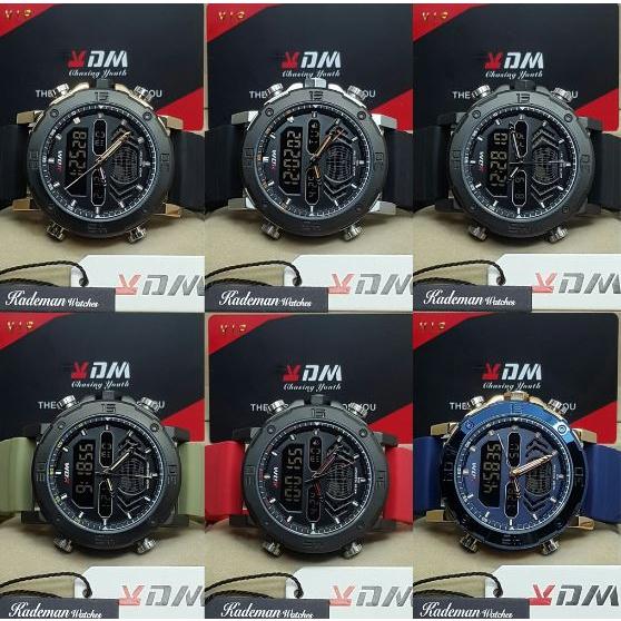 [JT-RN87] JAM TANGAN KADEMAN PRIA DIGITAL ANALOG RUBBER KD9053