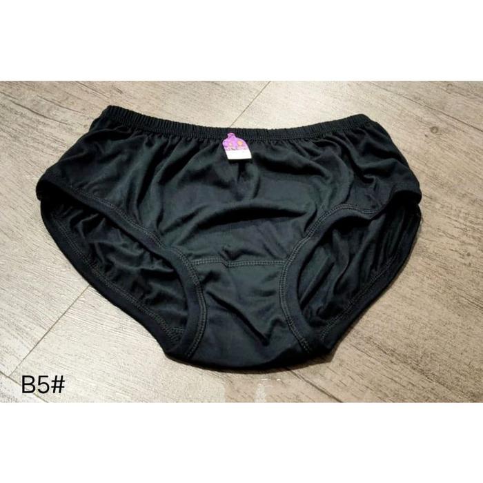 Cd Wanita Hitam Katun Lusinan 12pcs