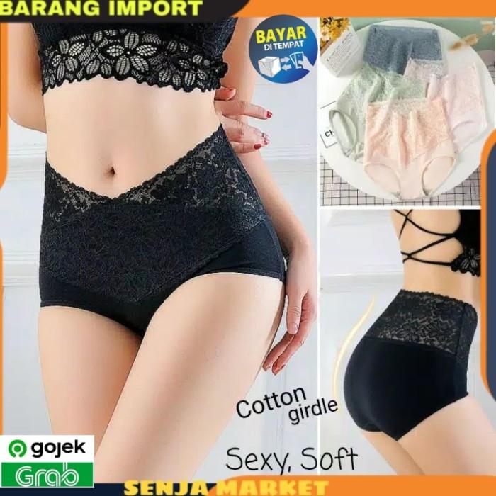 Celana Dalam Sexy Wanita Hot Pants Seamless Underwear Cd Cewek - Putih
