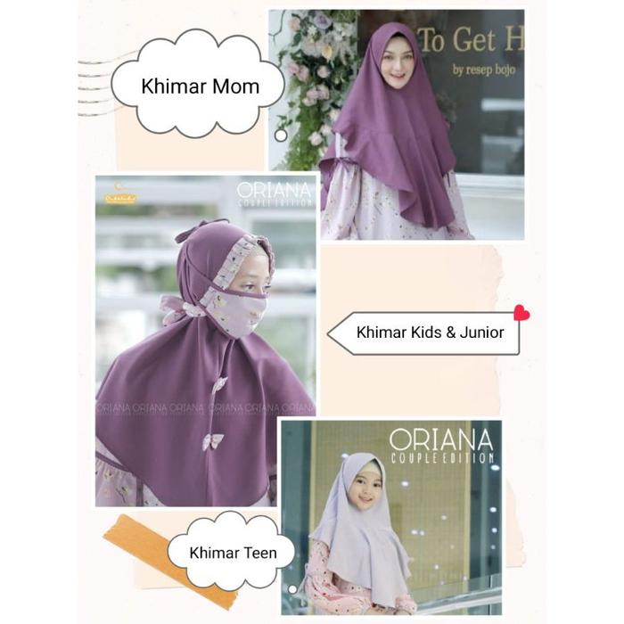 hk3 Gamis Oriana by Oidokids || Couple Ibu dan Anak || Free Khimar