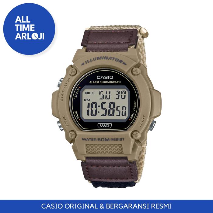 Jam Tangan Casio General W-219HB-5AVDF / W219HB Ori & Baru