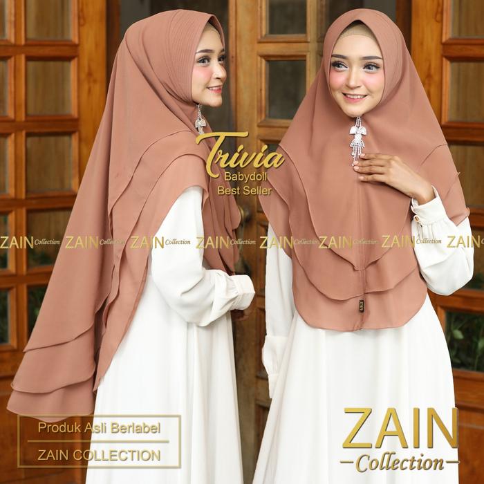hk3 Trivia - Khimar Syari Cerutty Babydoll 3 Layer Ori Zain