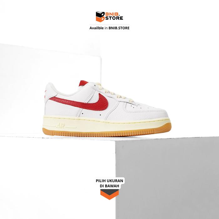 Sepatu Sneaker NIKE Air Force 1 Low WhiteRed Gum [FN3493 100] Original