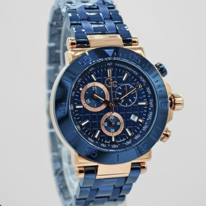 JAM TANGAN PRIA GUESS COLLECTION Y70001G7MF GC70001G7 BLUE DIAL ORIGINAL