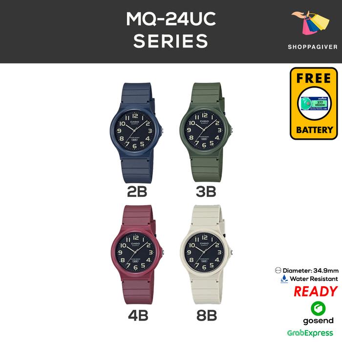 JAM TANGAN CASIO ORIGINAL MQ-24UC SERIES ANALOG FREE BATERAI