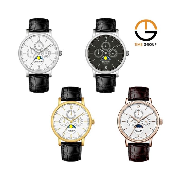 JAM TANGAN PRIA RHYTHM FI1608 FI1608L01 FI1608L02 FI1608L03 FI1608L04 LEATHER STRAP