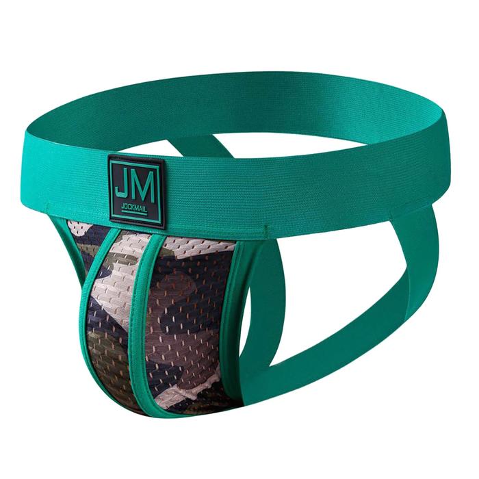 JOCKMAIL sexy underwear men jockstrap camouflage mesh underwear s