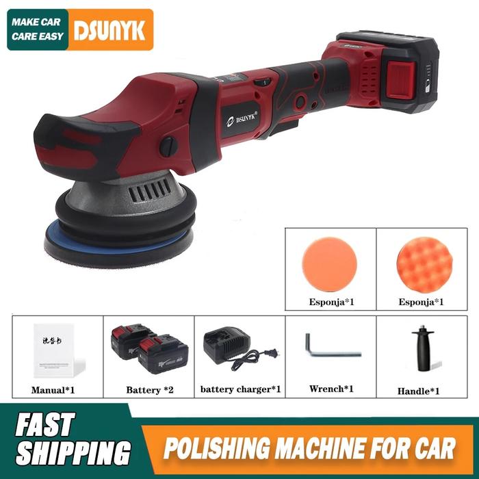 Wireless Electric Car Polisher Dual Action 15mm Orbit Variable Sp