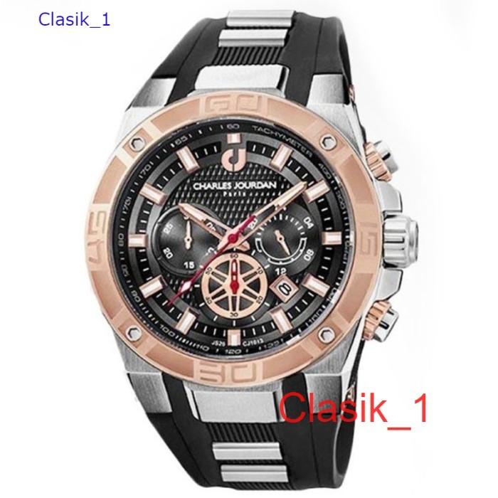 Original 100%!! Jam Tangan Analog Man Charles Jourdan CJ1013-1372C