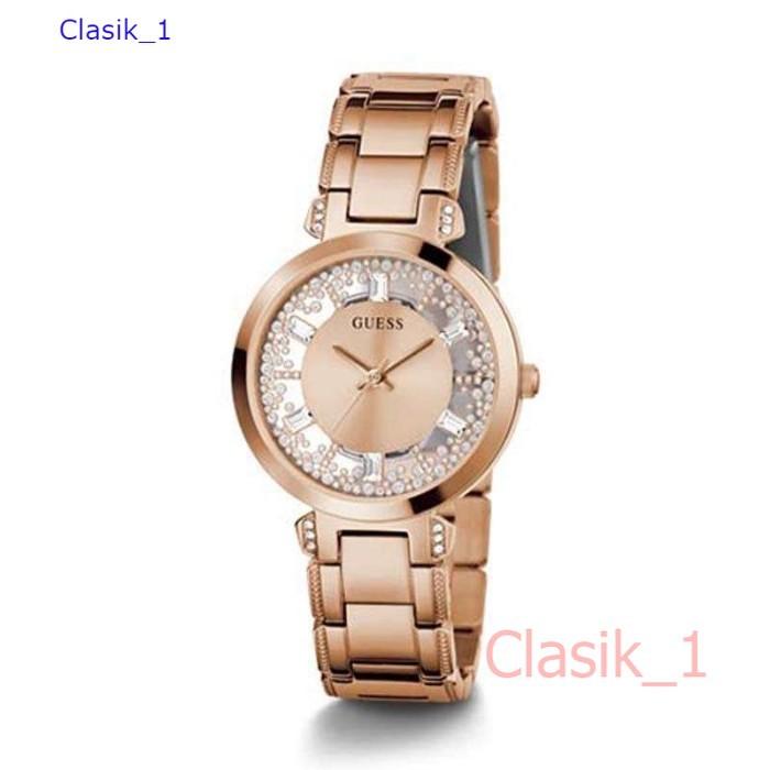 Original 100%!! Guess  GW0470L3  CRYSTAL CLEAR Jam Tangan Wanita Rose