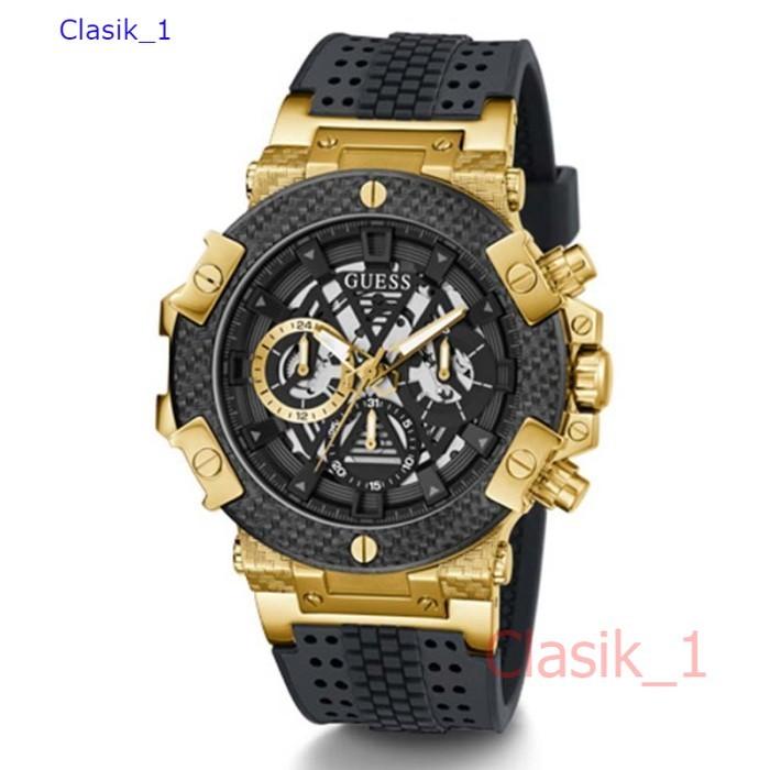Original 100%!! GUESS GW0486G2  CARBON Jam Tangan Pria  Black Silicone