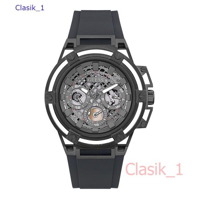 Original 100%!! GUESS GW0423G3 MATRIX Jam Tangan Pria Black Silicone
