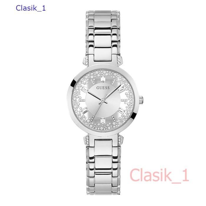 Original 100%!! Guess GW0470L1  CRYSTAL CLEAR Jam Tangan Wanita Silver