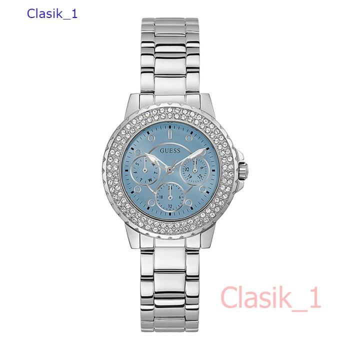 Original 100%!! GUESS GW0410L1  CROWN JEWEL Jam Tangan Wanita Biru