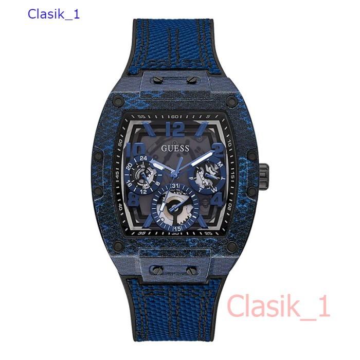 Original 100%!! GUESS GW0422G1  PHOENIX Jam Tangan Pria  Blue Silicone