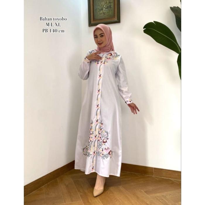 Termurah! Gamis Madina Hajrah Zircon || Bordir Mesin || Best Seller