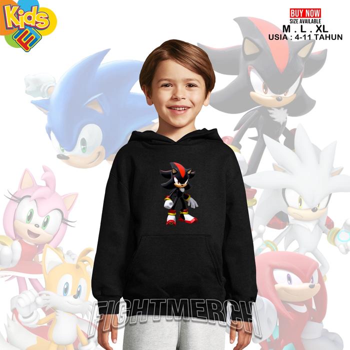 Jaket Hoodie Anak Shadow The Hedgehog Sonic The Hedgehog
