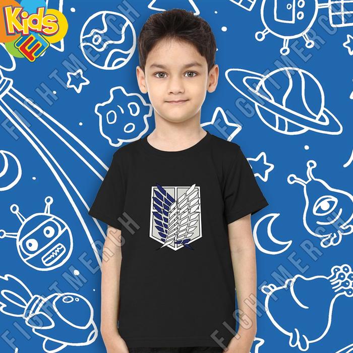 Tshirt Baju Kaos Anak Shingeki No Kyojin Attack On Titan 2