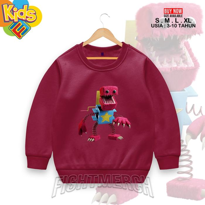JAKET SWEATER ANAK MONSTER BOXY BOO PROJECT PLAYTIME