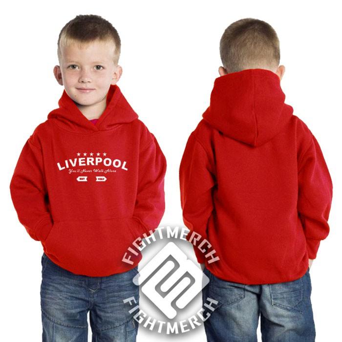 Jaket Hoodie Sweater Anak Liverpool You'll Never Walk Alone