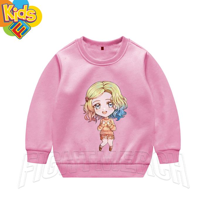 JAKET SWEATER ANAK WEDNESDAY ENID SINCLAIR CHIBI FREE CETAK NAMA