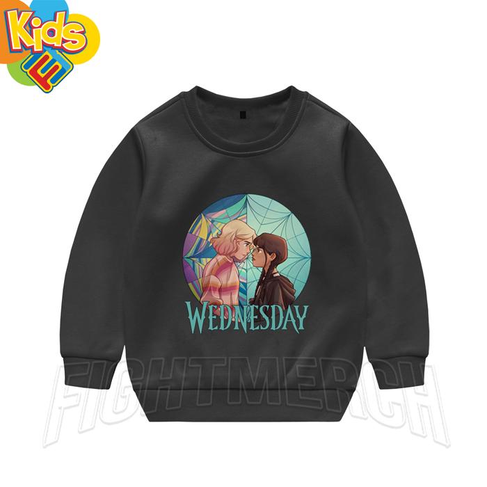 JAKET SWEATER ANAK WEDNESDAY ADDAMS ENID SINCLAIR FREE CETAK NAMA 01