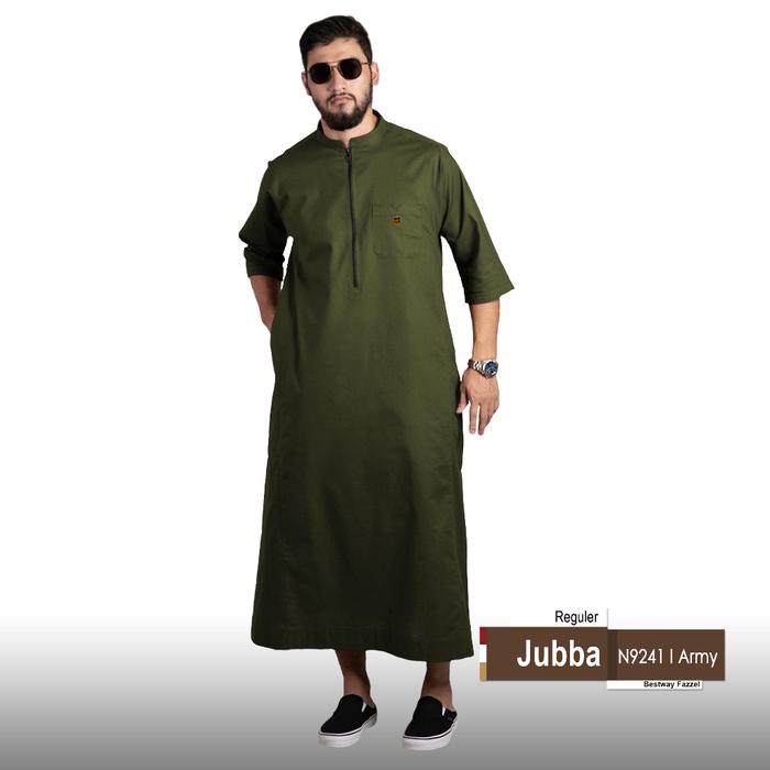 Jubba ar-razi original terbaru - gamis motif alharamain - jubah pria