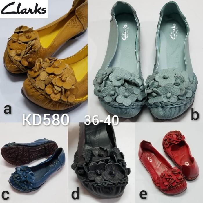 KD 580 Sepatu clarks wanita/sepatu kulit wanita/clarks original/clarks