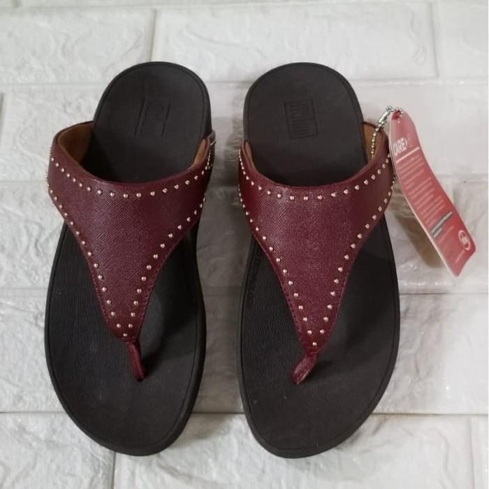 Sale! Sandal Jepit Fitflop Leather Flip Kulit Sandal Original Import