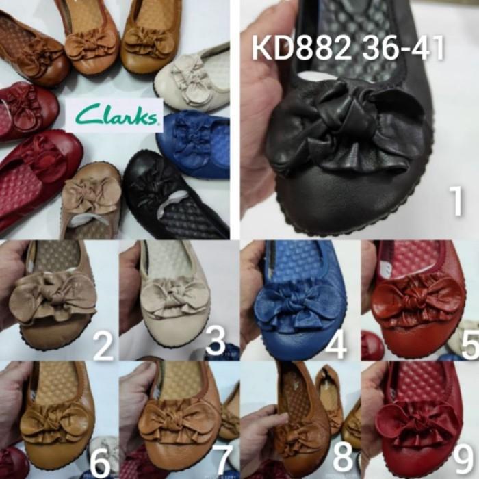 KD 882 Sepatu clarks wanita/sepatu kulit wanita/clarks original/clarks