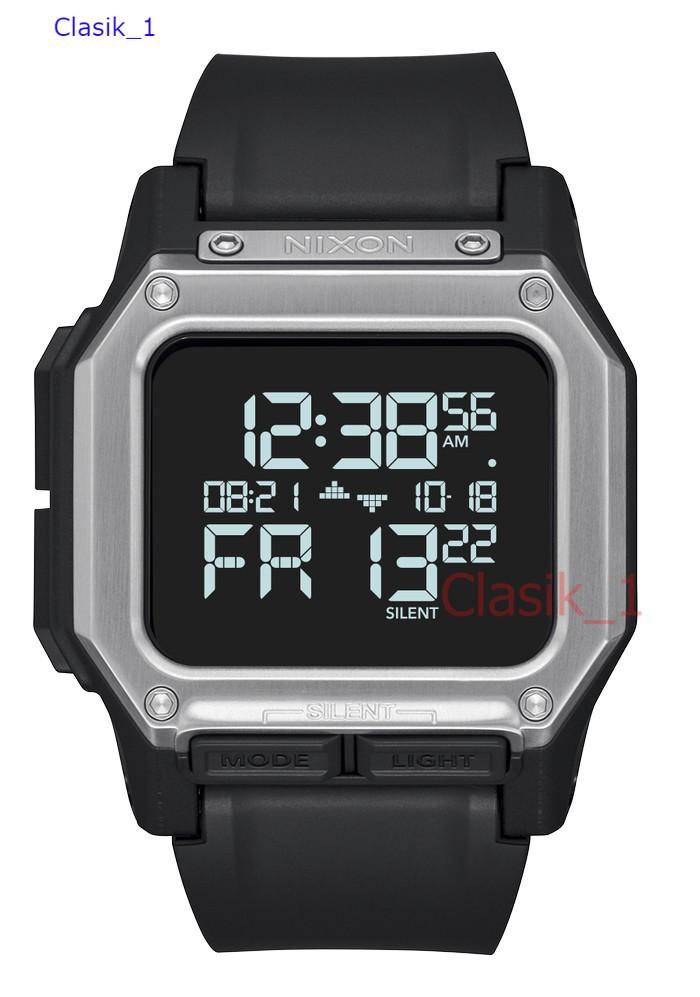 Original 100%!! NIXON A1180180 REGULUS BLACK / SILVER
