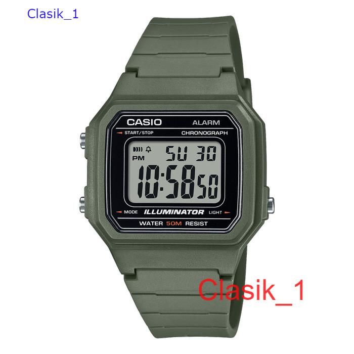 Original 100%!! Jam Casio W-217H-3AVDF W-217H-3A Illuminator W217H