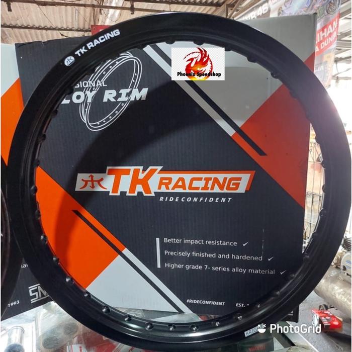 Velg Tk Racing Atau Rcb Ring 18 Dan Ring 14 Black Chrome Silver