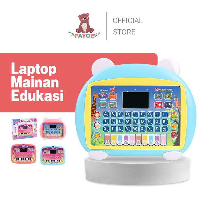 PAYOE Tablet Belajar Huruf Edukasi Anak Mainan Tablet Musik Piano Anak