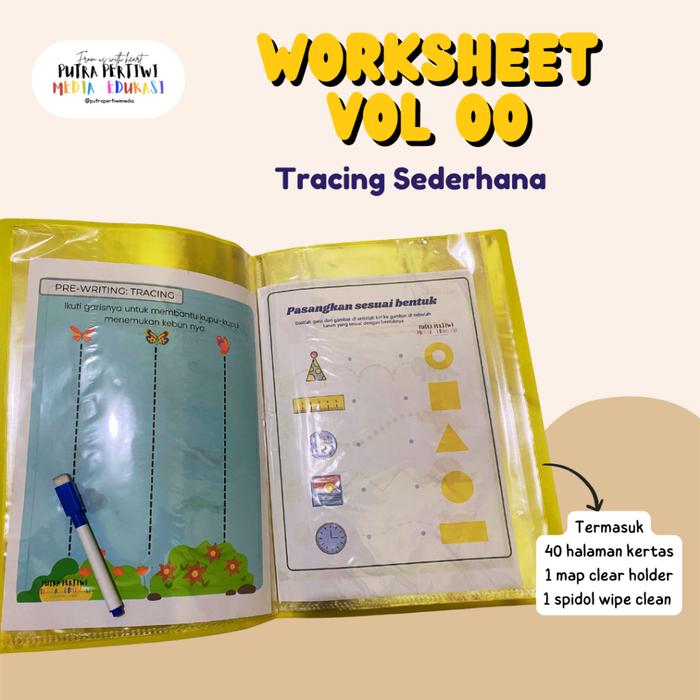 Worksheet Anak Wipe and Clean 40 Halaman - CV. Karya Putra Pertiwi