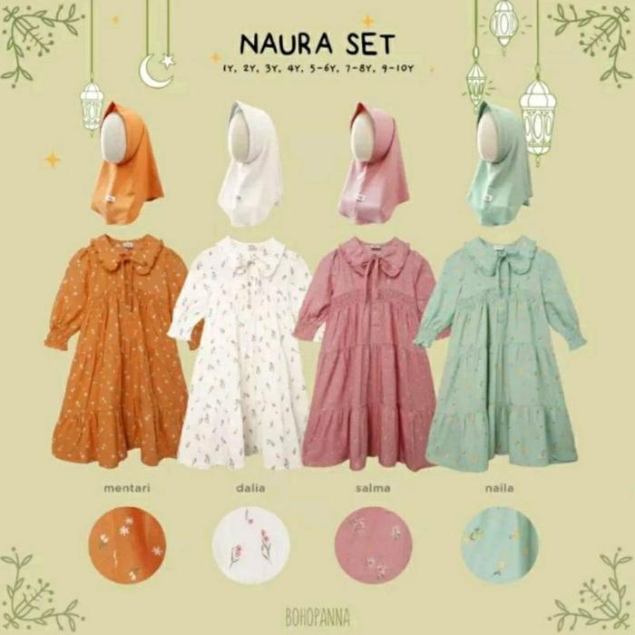 BOHOPANNA Gamis Naura set NEW!!