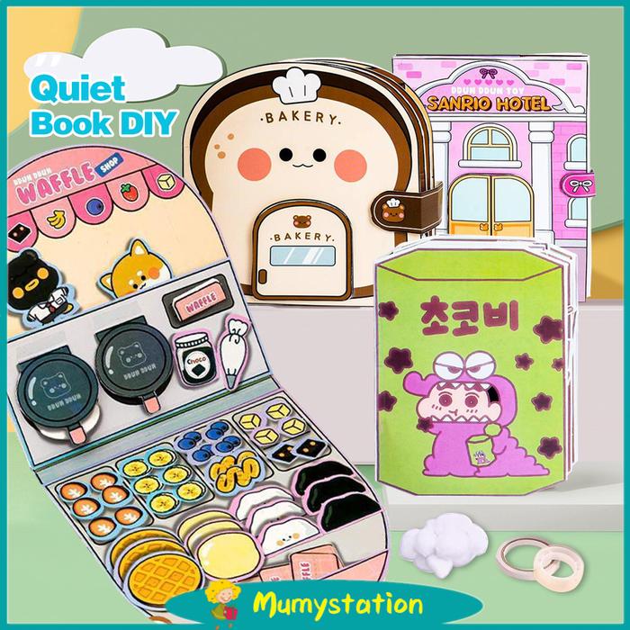Mumystation diy buku busy book bayi buku aktivitas anak lucu