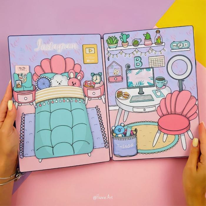 Blogger House Doll Viral Paper Doll Buku Aktifitas Anak Quite Book