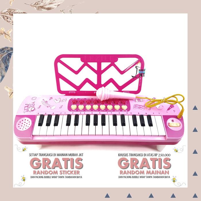 MAINAN EDUKASI MAINAN ANAK MAINAN PIANO LITTLE MUSICIAN PIANO MIC