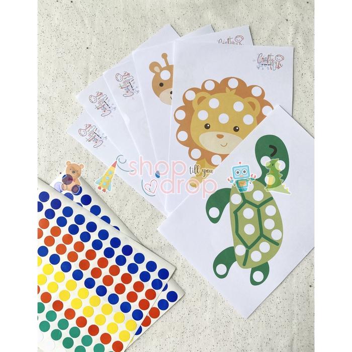 DIY Sticker Dot Activity - Crafty Lab - Mainan Edukasi Stiker Anak