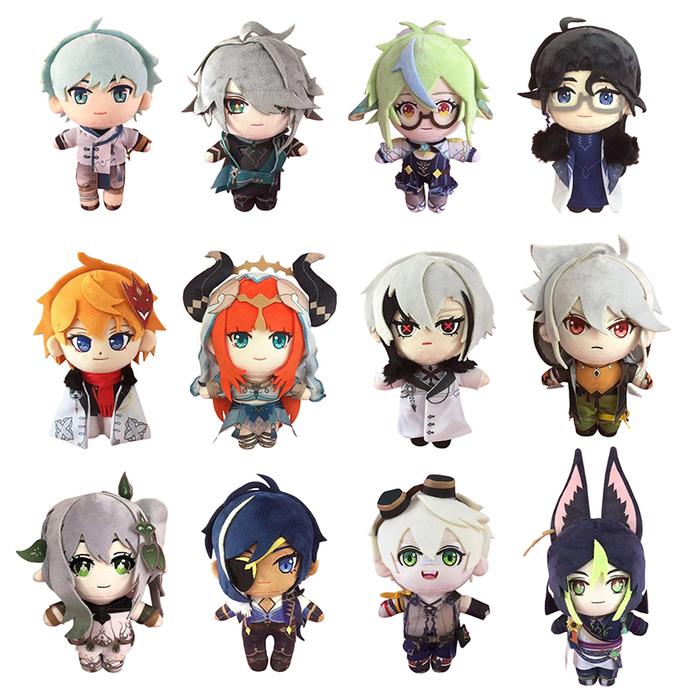20cm Game Genshin Impact Plush Doll Arataki itto Morax Zhong Li Xiao