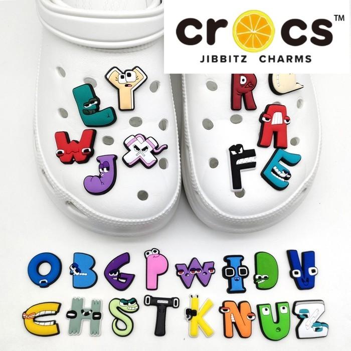 Pin Sandal Crocs Jibbitz Huruf Hewan Smile Keren Hiasan Sendal 215