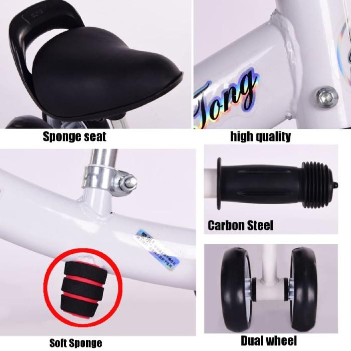 Sn* Skuter Keseimbangan Sepeda Roda 3 Mini Adjustable Untuk Bayi /