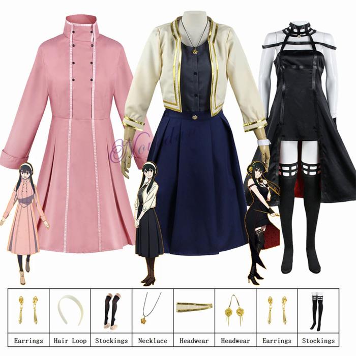 SpyXFamily Yor Cosplay Anime Spy X Family Yor Forger Cosplay Cost