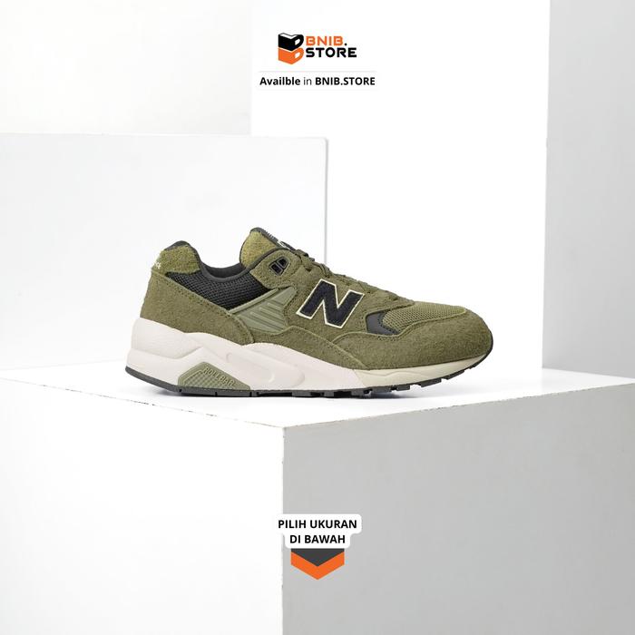 Sepatu Sneaker NB 580 Green Army Original