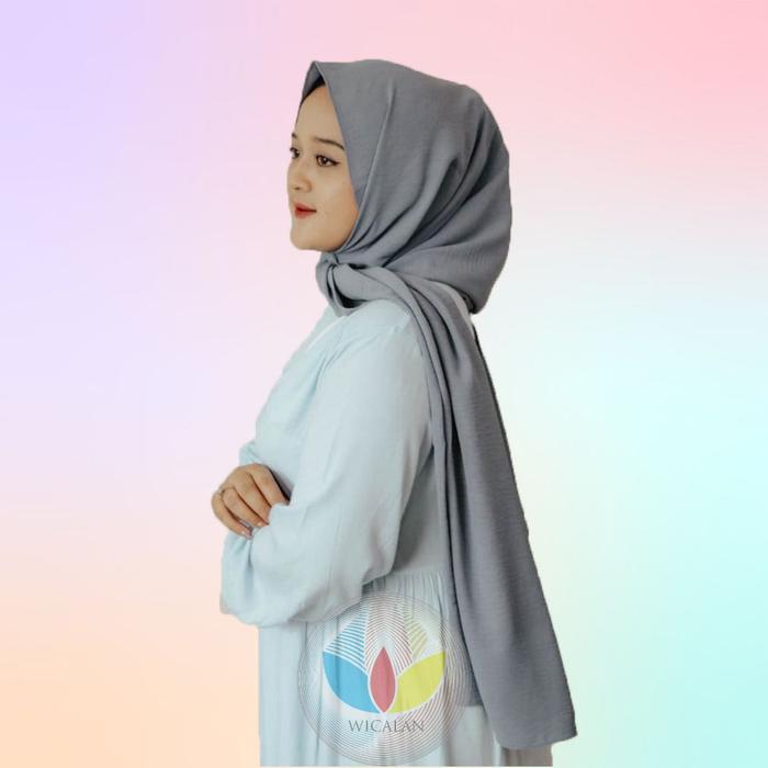 Pasmina Crinkle Airflow 200 X 75 cm / Pashmina Polos Crinkle Premium