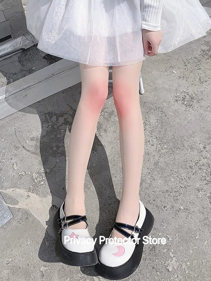 Sexy Black White Lolita Gradient Tights Lace Sex Anime Stockings