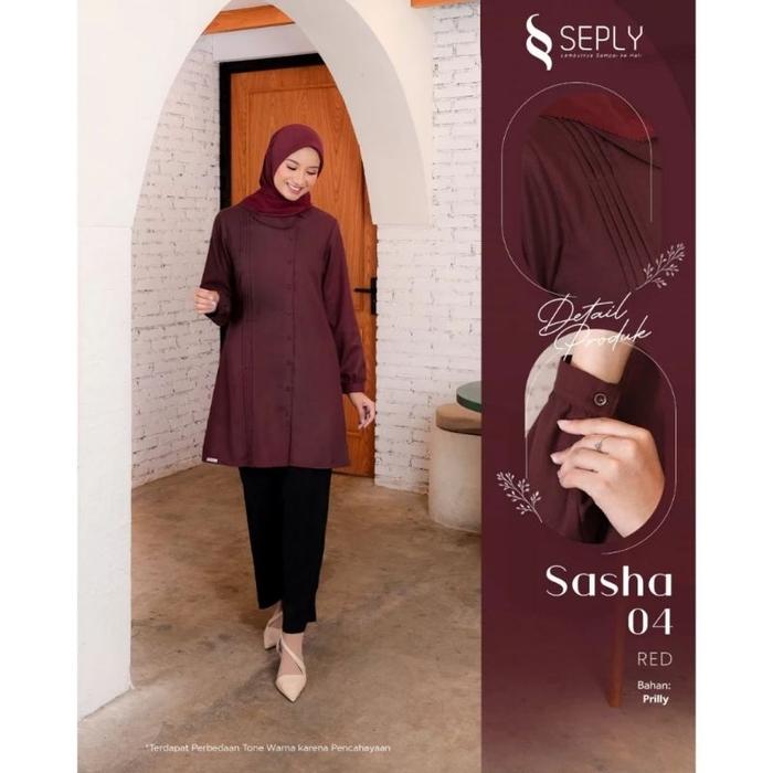L14 SEPLY ATASAN TUNIK SASHA 04 TERBARU