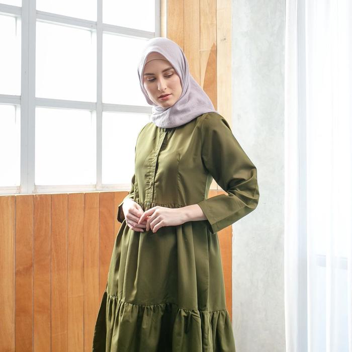 L14 Ins Collections Tunik Vania Baju Atasan Muslim Wanita Casual Bahan