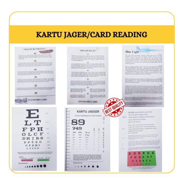 Kartu Jaeger, Reading Card, Jaeger Card (SUDAH DI LAMINATING) [KJRC]
